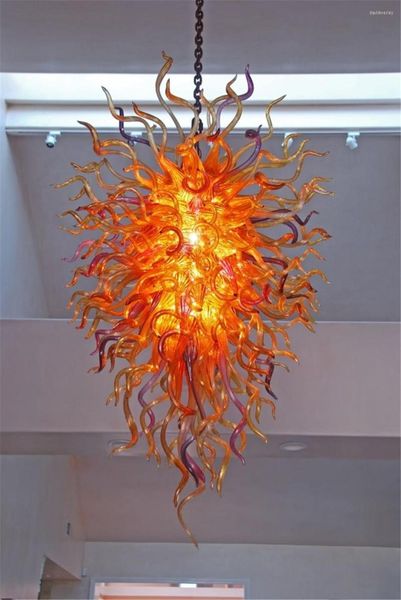 Lustres Restaurant décoratif moderne lampes suspendues Dale Chihully style lustre en verre de Murano
