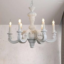 Kroonluchters Romeinse pilaar houten gebarsten hanglampen Italiaans murano retro kroonluchter vintage elegante slaapkamer woonkamer licht