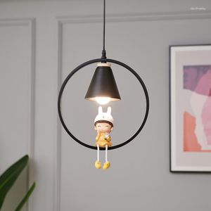 Kroonluchters Kamer Decor Led Kunst Kroonluchter Hanglamp Licht Stripfiguur Opknoping In Living Nachtkastje Woondecoratie