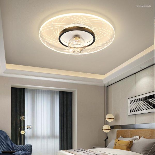 Lustres Rond Moderne Led Plafond Lustre Pour Salon Chambre Étude Balcon Maison Creative Acrylique Luminaire Dimmable