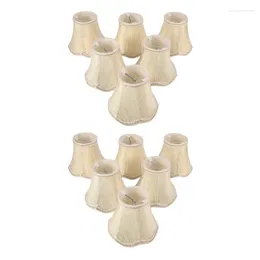 Ensemble de lustres de 12 nuances de lustre uniquement pour les ampoules de bougies Clip-on Fitter Lampe