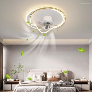 Lustres plafond Simple Led avec ventilateur pour salon chambre à manger lampe nordique décoration de la maison luminaire éclairage intérieur