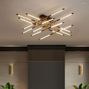 Kroonluchters eenvoudige goud zwart flash moderne led kroonluchter lichten dineren woonkamer slaapkamer bar appartement salon lampen indoor verlichting