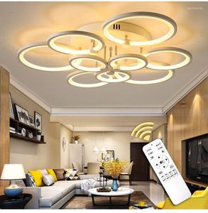 Kroonluchters witblack moderne led kroonluchter glans voor woonkamer lichte slaapkamer dineren acryl plafondverlichting luminaire