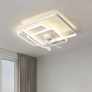 Lustres Lumièrement top blanc avec ventilateur pour le salon moderne appartement pour la chambre pour enfants pour enfants décoration d'éclairage en intérieur