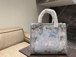 Chanei 2023 jaar van de Tiger Limited Designer Tassen Schoudertas beroemde dame grote bakken handtassen met functies tegen een kleurrijke PA