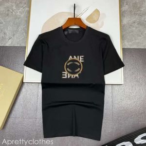 Chanei Chanells Desinger Heren T-shirt Dames Shirts C Letter Patroon Print T-shirt Hoge kwaliteit T-shirt Zomer Luxe Kleding Mode Ronde Hals T-shirt 636