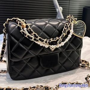 Chanei Designer Bag CC Bolsas Mujeres de lujo Bolsas para el hombro Caqueta de bolsas de bolso Mujer Mujer bolsos Flap Bag Lady Bold de cuero real BA
