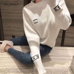 Chanele Luxe Dames Truien Ontwerper Klassiek Design Kleding Zacht Gehaakte Hoodie Gebreide Trui Warm Houden Vest Lange Mouw Kasjmier CC Zwart Wit Top 558