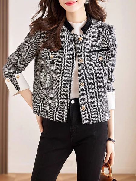 Chanelity Coat New Womens Winter Jacket Women xl Jacket Plus Size Designer Fashion Tweed Jacket Designer Coat Women Overcoat Cadeau de la fête des mères