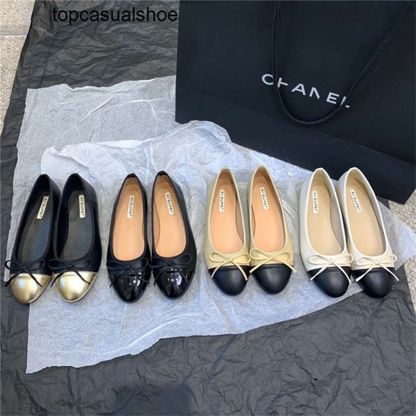 Chanelity Wind Bottom Doudou Chaussures Plates Chaussures Femme Printemps Tempérament Soirée Chaussures Bateau Douces Printemps et Automne Chaussures Louche