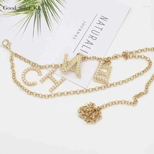 Chanells Belt Fashion Alloy Waist Designer Pearl Rhinestone Incrup Metal For Women Student Dress Designer Designer Jeans Channelshoes Belt 10