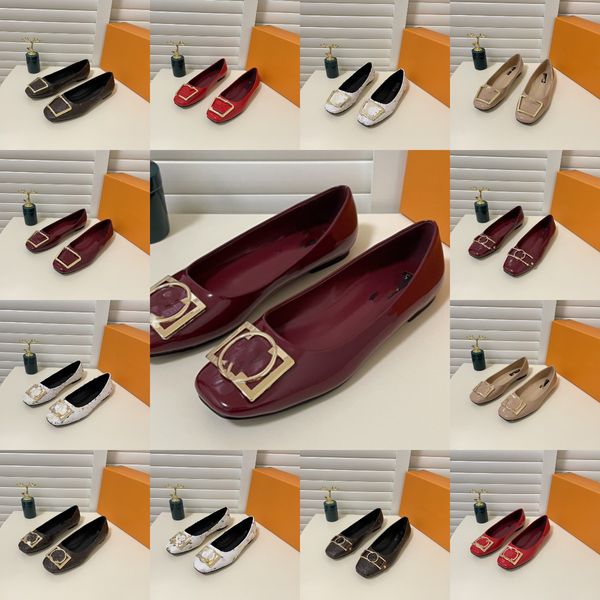 Chanells Chanelity Femmes Ballet Flats Chanei Slip on Loafer Chaussures Paris Luxury Fashion Poldable Square Backle Cuir Ballerina Shole Soft Forftouth Flats Mule Sl