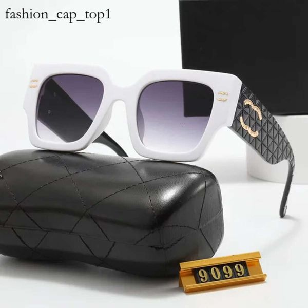 Chanells Designer Channelsunglasses Femmes Lunettes de soleil pour hommes pour hommes Multi-couleurs Patchwork Square Frame Summer Polarisé Soleil avec des lunettes de lunettes larges avec boîte 8916