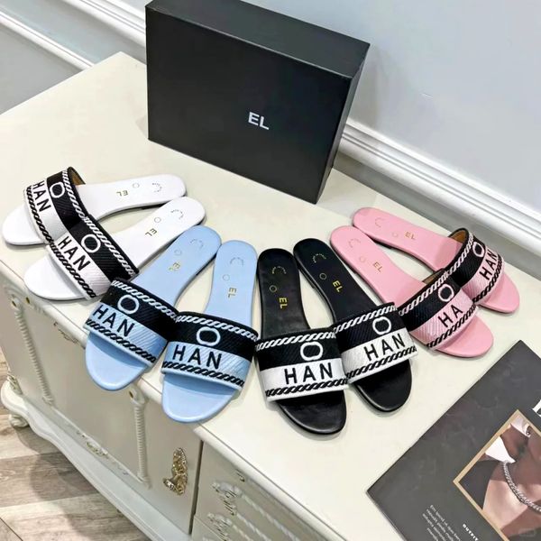 Chanells Quality Mule Channel Chaussures Mans Sandale Sandale Top Top Luxury Pantres Sunny Girl Casual Slide Designer Page Pool Womens Wholesale Gi