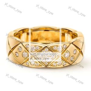 Chanells Ring Fashion Designer Rings Men Woman C Letter 18K Gold Golde Rose Silver Rhinestone Celebrity Channel Cogo Crush Wedding Ring Ring Ring Lover Gift B52