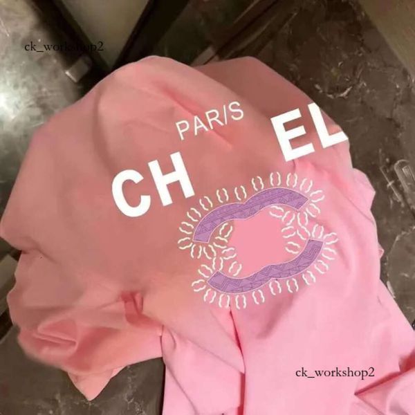 Chanells Shirt Chanei Créateurs de mode français Brands de mode Loose T-T-T-T-T-T-T-T-SECT