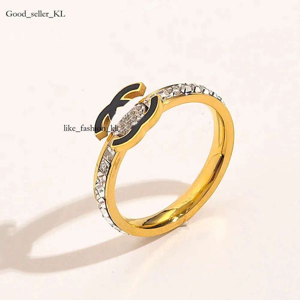 Chanells Rague de chaussure Ring 20Style Retro Designer Brandhed Letter Ban anneaux Gold plaqué Crystal Love Bijoux de mariage Fine 554 Chanles Bague de doigt du sac