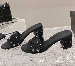 Chanells Shoe Luxury Designer Chaussures plates Chanells Sandale Brand Chaussures Eau Diamond Bow Upper Fashion Marque Chanelsandals Anti Slip and Sexy Beach Tong-Flops 800 233