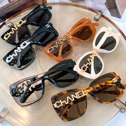 Chanells Sunglasses Designer Lunettes de soleil Designes de luxe pour femmes Eyeglass Cat Men's Cat Small Square Salle Sun Glasses High Quality With Box No Box