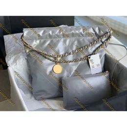 Chanely neuf sac à provisions Designer 22bag en cuir haute capacité sac de chaîne de rhombus seau à la mode sac à bandoulière Lady trash sac fourre-tout