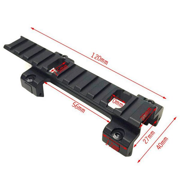 Changdan Sijun Sima MP5 MODÈLE DE TOYET DE TOYET MP5 Guide de rail HQ Hauteur accessoire augmentée de 22 mm de base