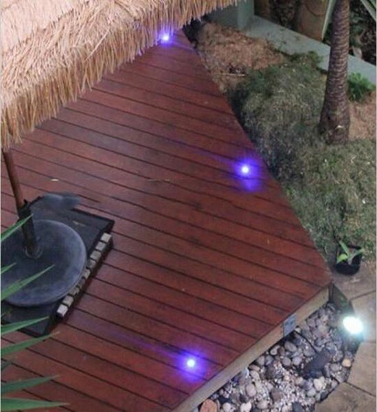 Lámpara de cubierta LED intercambiable Luz de escaleras LED de acero inoxidable Luz de piso LED para decoración de patio de entrada de jardín 1W 05W LED para exteriores 7118291