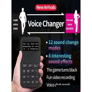 Changers Voice Changers Live Webcast Changeur Male à Female Mini Adaptateur 8 Modes de modification Discuateur microphone Téléphone Game Sound Converter2