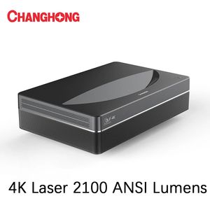 Projecteur Laser Changhong CHIQ D6U 4K 2100 ANSI cinéma maison Android Wifi projecteur Laser intelligent TV projecteur cinéma maison