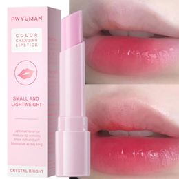 Veranderende Kleur Roze Lippenbalsem Langdurige Hydrateren Transparante Lippenstift Jelly Reparatie Voedzaam Zorg Make-Up Basis 240313