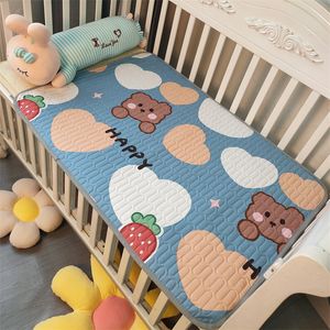 Aankleedkussen Covers 5 Lagen Cartoon Baby Wasbaar Aankleedkussen Maat 50x70CM geboren Waterdicht Pad Draagbare Opvouwbare Compact luier 230603