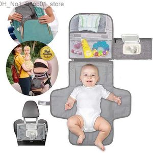 Changing Pads Covers Baby Diaper Pad Waterproof and Anti-urine Multi-functional Diaper Changing Pad with Wet Wipes Convenient Diaper Pad Q231202