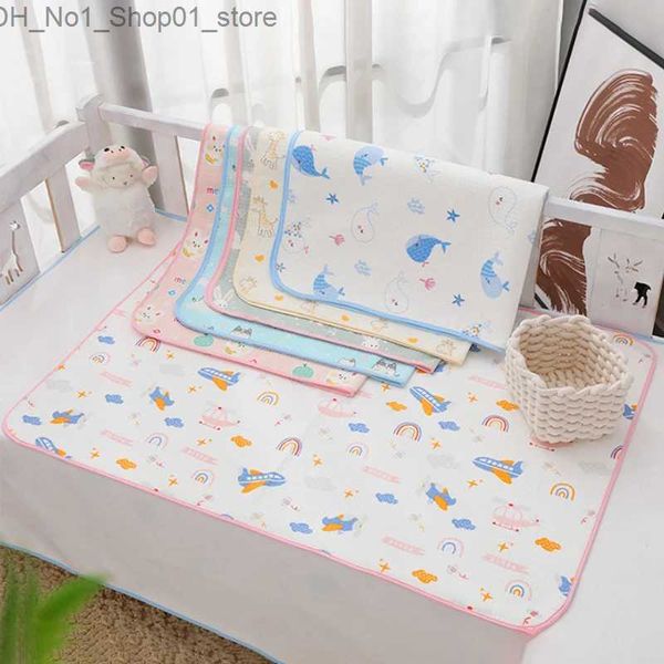 Cambiadores Cubiertas Impermeable Algodón Bebé Infantil Pañal Cambiador Protector de hoja para ropa de cama para niños Mesa para cambiar pañales Q231202