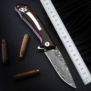 Changxiong damascus staal hoge hardheid outdoor mini draagbaar sleutelhanger vouwmes