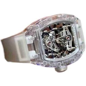 SUPERCLONE chanics Horloge Richa Milles modetrend rm056 volautomatische mechanische horloge holle Tourbillon sneeuw glas tape mannelijke