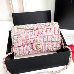 Bolso de canal Bolso de diseñador de lujo Bolsos de hombro Telas de moda billetera cruzada para mujer Bolso de teléfono de diseñador bolso de cadena Bolsos de lujo de alta calidad bolso sobre