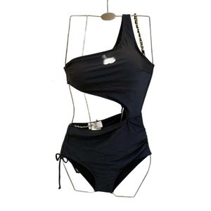 Channel Bikini Cc Designer Badmode Hoge Kwaliteit Dames Sexy Schoonheid Pittig Meisje Badpak Zwarte Ketting Anti Glare Bikini Vakantie