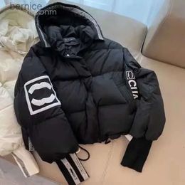 Channel CC Parkas pour hommes et femmes Designer Channel Down Jacket Automne et hiver Femmes Puffer Vestes Manteau Broderie C Revers À Capuche Zipper Casual