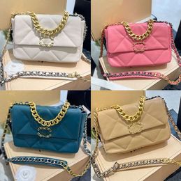 Channel Designer Flap Bag 9A Quality Women Fashion Luxury Shoulder Crossbody Tote Handbag Top Lambskin 19 Ladies Gold Silver Chain Purse Wallet
