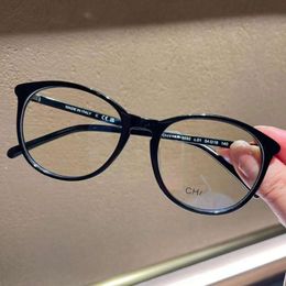 Солнцезащитные очки Channel Designer, модные, роскошные, оригинальные, ультра легкие, в том же стиле 3282, черная оправа, пластина, оправа для линз для близорукости для женщин, может быть оснащена высокой