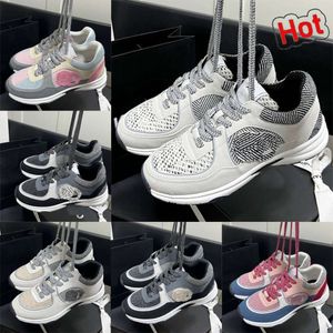 Channel Schoffel Heren Dames Schoffel Deigner Fahion Luxe Sneaker Zwart Wit Panda Schoffel Caual Muffin Platform Luxe Kalfsleer Patchwork Schuin Nieuw Leer