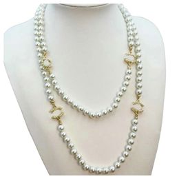 Collier de chaîne de styliste pour femmes, colliers de qualité originaux, bijoux en perles, chaîne à la mode, bijoux cadeaux d'amour