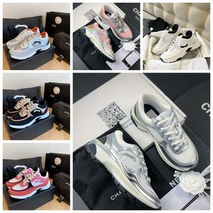 Chaussures de canal Baskets Designer Femmes Chaussures Casual Luxe Chaussures de course en plein air Baskets réfléchissantes Vintage Daim Cuir et Hommes Formateurs Mode Derma