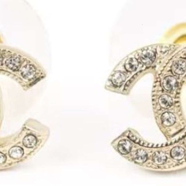 Boucles d'oreilles CHANNEL Stud Pearl Diamond Drop Boucles d'oreilles en or Designer pour femme Marque de mode Ne se décolore pas Boucles d'oreilles de mariage en argent 2024 cadeau
