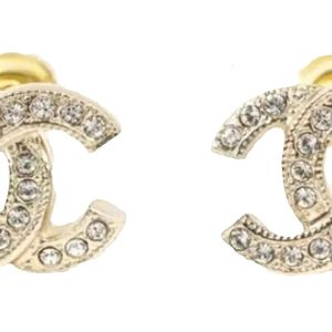 CHANNEL Stud perle diamant goutte boucles d'oreilles en or concepteur pour femme marque de mode ne se décolore pas boucles d'oreilles de mariage
