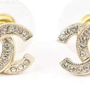 Channel Stud Pearl Diamond Drop Gold Earrings Designer voor Woman Fashion Brand Not Fade Silver Wedding Earings L230821