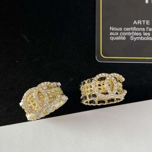 channelle lederen touw ingelegde diamanten ring vrouwelijke hoogwaardige temperament handgemaakte sieraden
