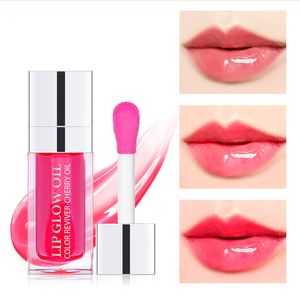 Chaoage Lip Oil Glow Crystal Jelly Gloss Hydratant Repulpant Lipgloss Teinte Maquillage Nourrissant Longue Durée Sexy Plump Teinté Maquillage pour l'orgasme