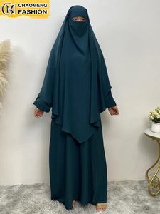 Chaomeng Eid Islamitisch Gebed hijab Femme Musulman Hoofddoek Abaya Turban Jilbab Ramadan Gekleding Lang Khimar Turkish Je Niqab 240402