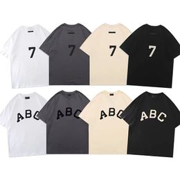 Chaopai High Street T -shirt Heren Heren Korte Mouw Fashion Round Nek Digitaal Patroon Men T -shirts 7 Puur katoenen paar Multi -kleuren Casual losse oversize mannelijke top